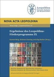 Cover von Ergebnisse des Leopoldina-Förderprogramms IX
