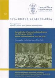 Cover von Europäische Wissenschaftsakademien im Krieg der Geister. Reden und Dokumente 1914 bis 1920