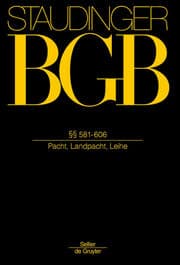 Cover von §§ 581-606