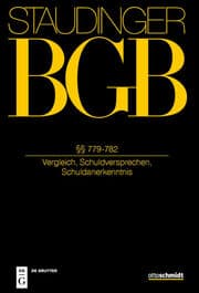 Cover von §§ 779-782