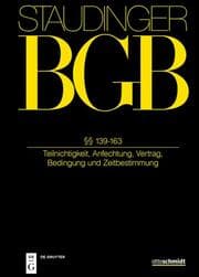 Cover von BGB §§ 139-163