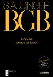Cover von BGB §§ 809-811