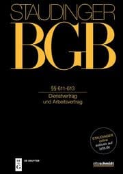 Cover von §§ 611-613