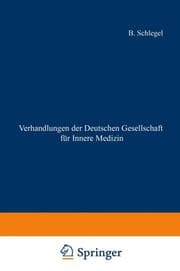 Cover von Verhandlungen der Deutschen Gesellschaft für Innere Medizin