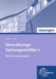 Cover von Lösungen zu 47809 Verwaltungsfachangestellte/-r, Rechnungswesen (Band 3)