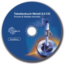 Cover von Tabellenbuch Metall 8.0 CD - Einzellizenz