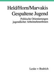 Cover von Gespaltene Jugend