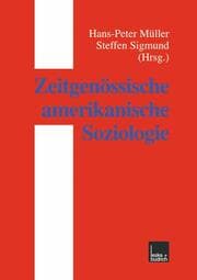 Cover von Zeitgenössische amerikanische Soziologie