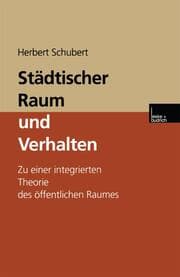 Cover von Städtischer Raum und Verhalten