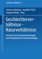 Cover von Geschlechterverhältnisse Naturverhältnisse
