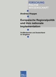 Cover von Europäische Regionalpolitik und ihre nationale Implementation