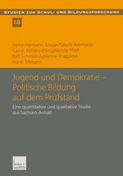 Cover von Jugend und Demokratie Politische Bildung auf dem Prüfstand