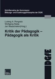 Cover von Kritik der Pädagogik Pädagogik als Kritik