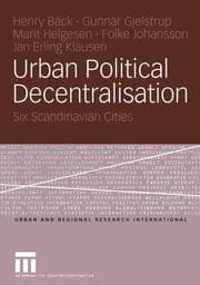 Cover von Urban Political Decentralisation