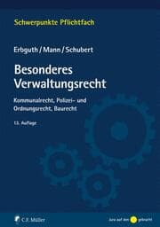 Cover von Besonderes Verwaltungsrecht