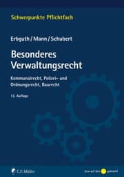 Cover von Besonderes Verwaltungsrecht