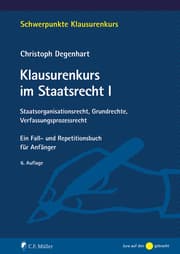 Cover von Klausurenkurs im Staatsrecht I