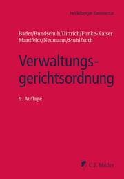 Cover von Verwaltungsgerichtsordnung