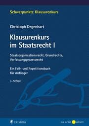 Cover von Klausurenkurs im Staatsrecht I