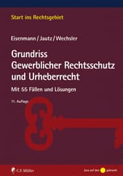 Cover von Grundriss Gewerblicher Rechtsschutz und Urheberrecht