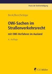 Cover von OWi-Sachen im Straßenverkehrsrecht