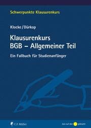 Cover von Klausurenkurs BGB - Allgemeiner Teil