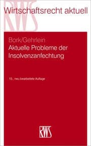 Cover von Aktuelle Probleme der Insolvenzanfechtung