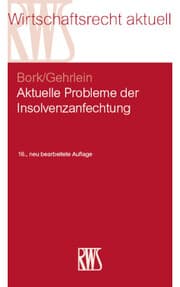 Cover von Aktuelle Probleme der Insolvenzanfechtung