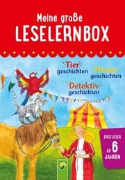 Cover von Meine große Leselernbox: Tiergeschichten, Hexengeschichten, Detektivgeschichten