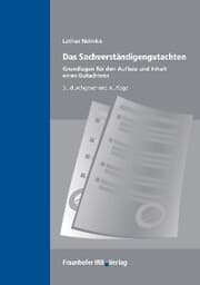 Cover von Das Sachverständigengutachten.