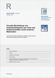 Cover von ift-Richtlinie HO-11/2: Visuelle Beurteilung von Innentürelementen aus Holz und Holzwerkstoffen sowie anderen Materialien
