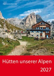 Cover von Hütten unserer Alpen 2027