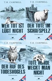 Cover von Sara-Rattlebag-Krimi-Sammelband: Wer tot ist lügt nicht, Der Tote im Schafspelz, Der Ruf des Todesvogels, Tote Hunde weckt man nicht