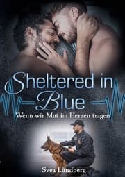 Cover von Sheltered in blue - Wenn wir Mut im Herzen tragen