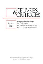 Cover von OEUVRES & CRITIQUES, XLVI, 1 (2021)