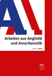Cover von AAA - Arbeiten aus Anglistik und Amerikanistik, 47,2