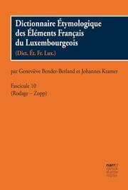Cover von Dictionnaire Étymologique des Éléments Francais du Luxembourgeois