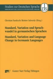 Cover von Standard, Variation und Sprachwandel in germanischen Sprachen/Standard, Variation and Language Change in Germanic Languages