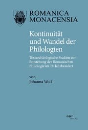 Cover von Kontinuität und Wandel der Philologien