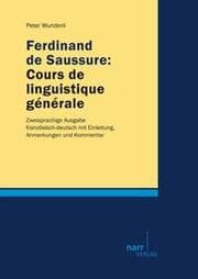 Cover von Ferdinand de Saussure: Cours de linguistique générale