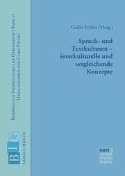 Cover von Sprach- und Textkulturen - interkulturelle und vergleichende Konzepte
