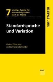 Cover von Standardsprache und Variation