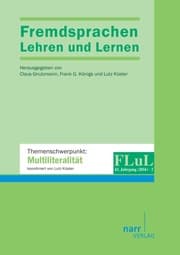 Cover von Fremdsprachen Lehren und Lernen 2014 Heft 2
