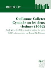 Cover von Guillaume Colletet. Cyminde ou les deux victimes (1642)