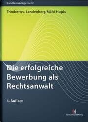 Cover von Die erfolgreiche Bewerbung als Rechtsanwalt