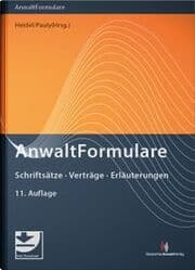 Cover von AnwaltFormulare