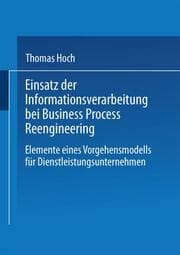 Cover von Einsatz der Informationsverarbeitung bei Business Process Reengineering
