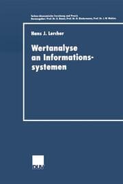 Cover von Wertanalyse an Informationssystemen
