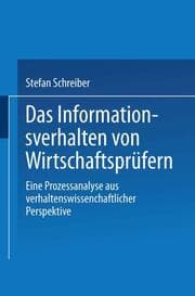 Cover von Das Informationsverhalten von Wirtschaftsprüfern