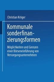 Cover von Kommunale Sonderfinanzierungsformen